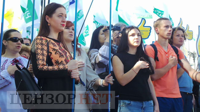 Rally outside Rada: protesters demand to adopt new Electoral Code 09