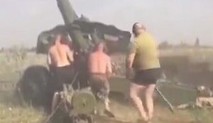 Бойова робота українських артилеристів в умовах аномальної спеки. ВIДЕО