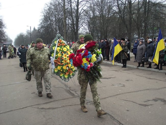 С воином 58-й ОМПБр Антоном Хобой, погибшим 26 января на Донбассе, простились в Шостке 04