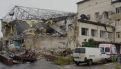 Восстановление больницы в Изюме