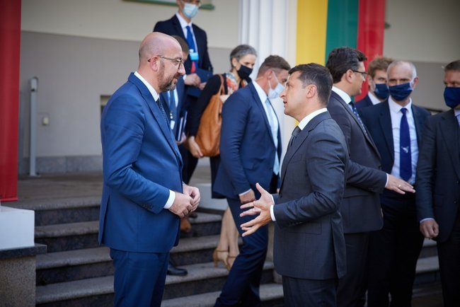 Зеленський у Литві обговорив з Мішелем і Науседою європейські перспективи України 03 Зеленський у Литві обговорив з Мішелем і Науседою європейські перспективи України 03