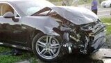 В Макеевке разбили дорогущий Porsche Panamera. ФОТОрепортаж.
