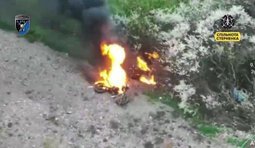 Бійці 42 бригади відбили штурм окупантів на мотоциклах під Новопавлівкою.