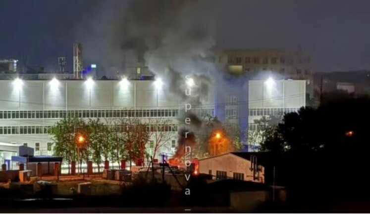 Drones attack Stavropol: fire breaks out at chemical plant. VIDEO+PHOTO