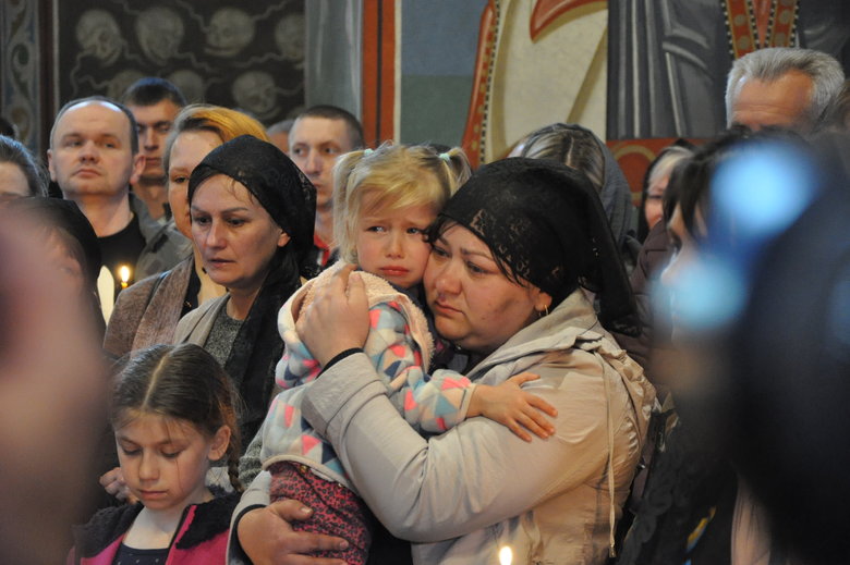Farewell to cyborg paratrooper of 95th Brigade Ruslan Borovik, who died in battles with Russian occupiers in east, said goodbye in Kyiv 40