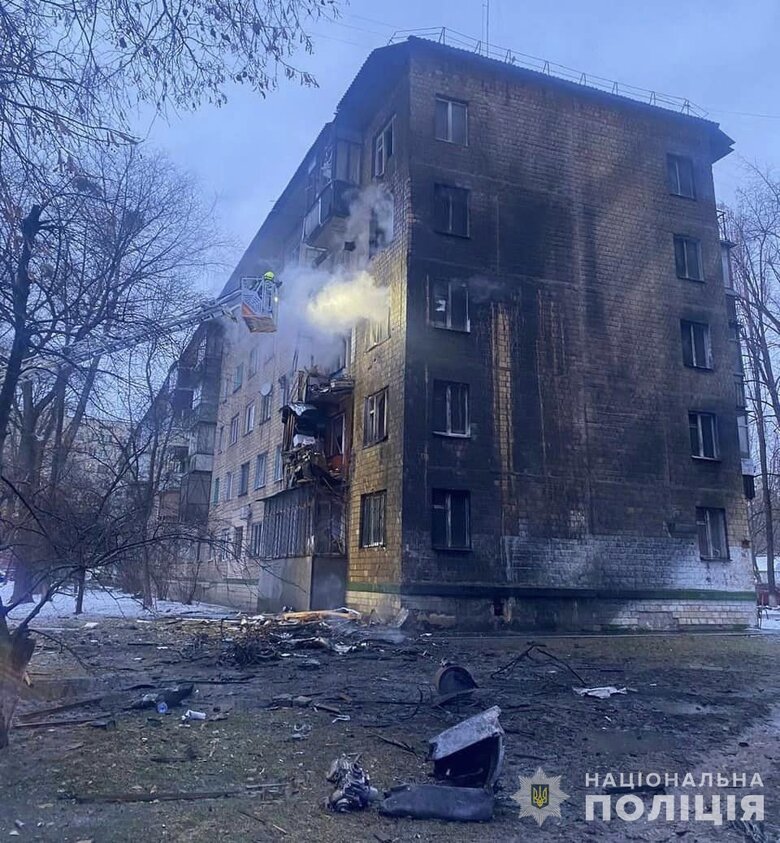 Київ наслідки обстрілу