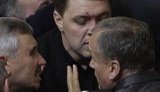 Драка в Раде: министр финансов рассек бровь бютовцу. ФОТОрепортаж.
