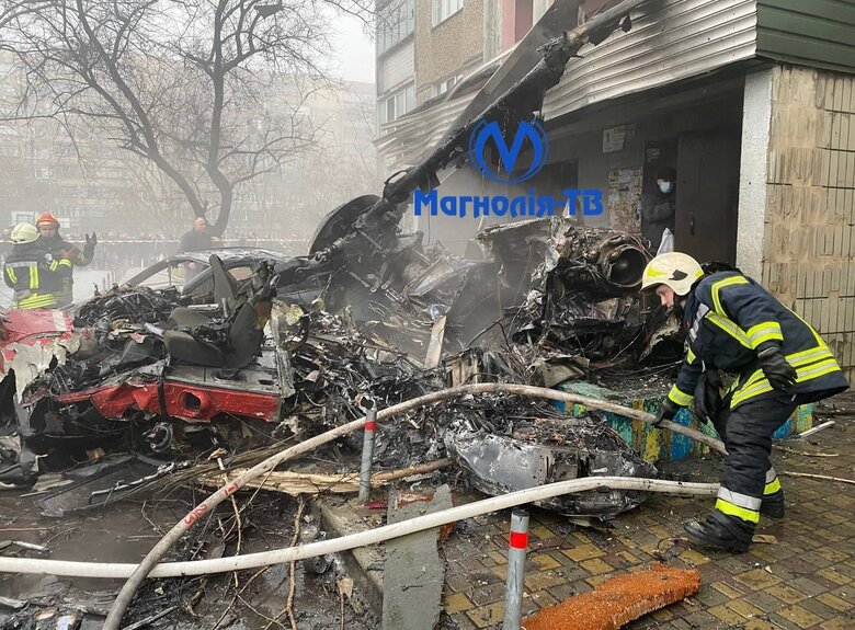 As result of fall of rotorcraft next to kindergarten in Brovary, there are dead and injured, - National Police (updated) 01