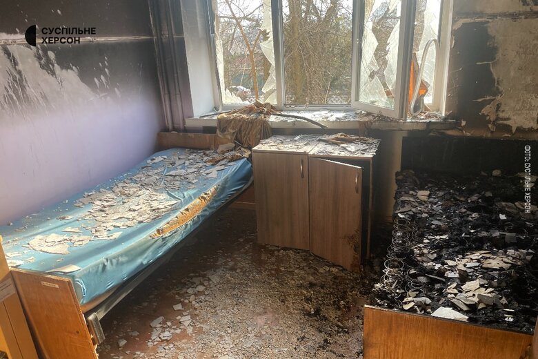 Consequences of shelling of the children’s regional hospital in Kherson 06