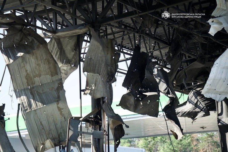 Attack on a petrol station in the Dnipropetrovsk region