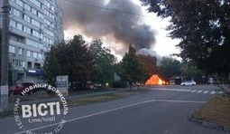 В Борисполе в результате атаки "шахеда" произошел пожар: есть пострадавшие. ФОТОРЕПОРТАЖ