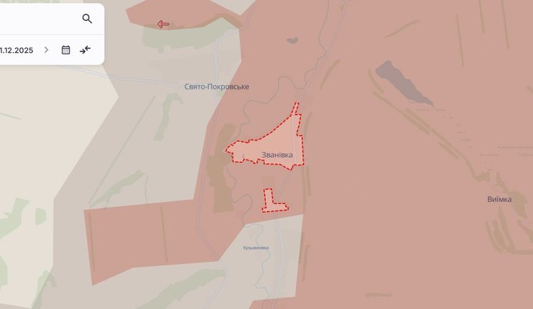 Ворог окупував Званівку на Донеччині, - DeepState. КАРТА