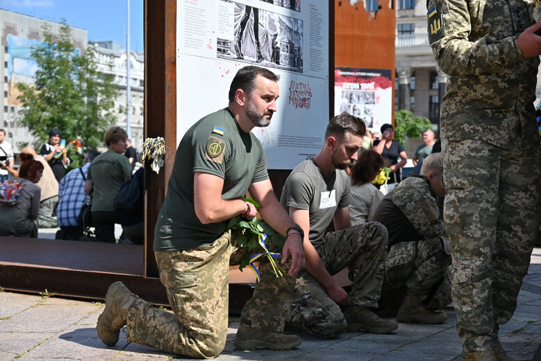 С погибшим воином Андреем Веремиенко простились в Киеве 24