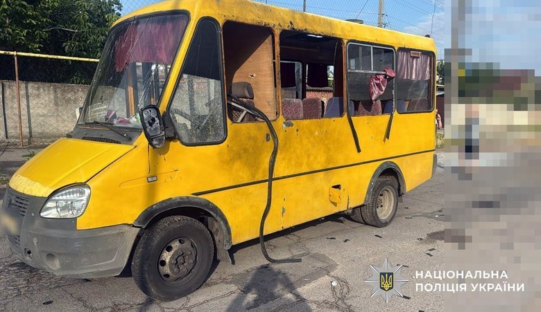 удар по маршрутці у Херсоні