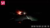 Туристичний автобус горів на трасі Самбір-Львів. ВІДЕО+ФОТО