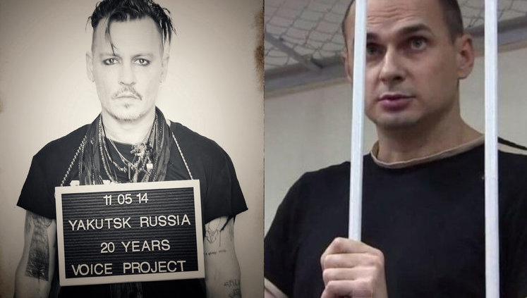 Зірка Голлівуду Джонні Депп виступив на підтримку Олега Сенцова. ФОТО