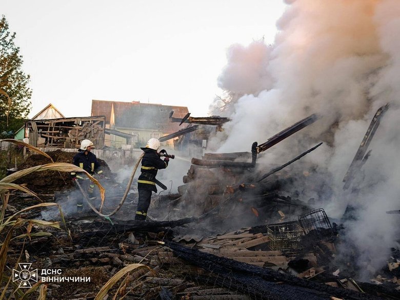 Ворожа атака на Вінниччину: пожежу ліквідували, постраждалих немає