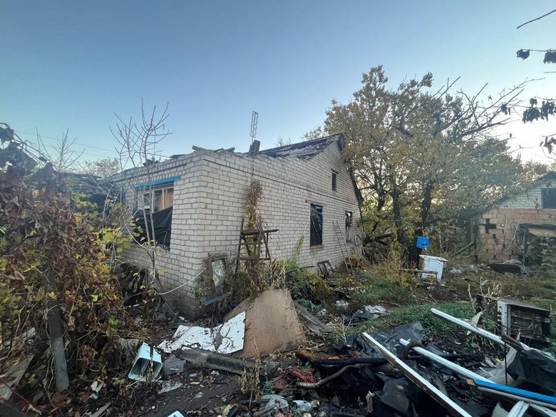 Donetsk region after shelling