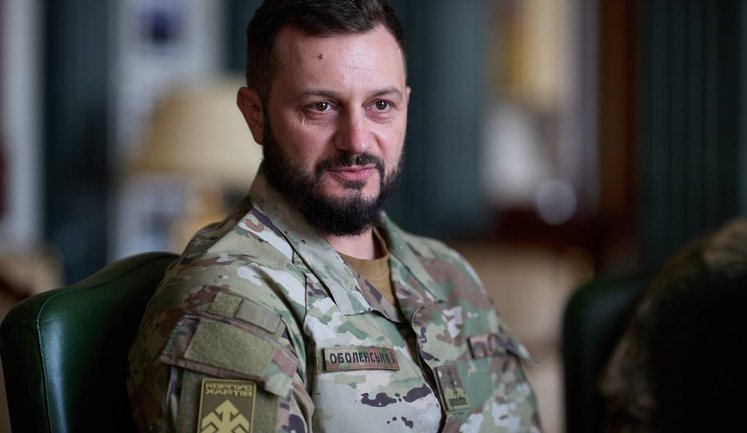 Зеленський зустрівся з командиром "Хартії" Оболєнським. ФОТО