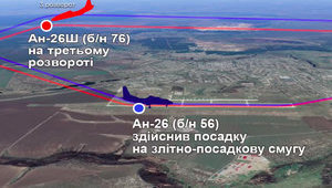Літак із сином командувача ПС ЗСУ Дроздова випереджав Ан-26, який зазнав аварії, на понад 20 км, - ПС ЗСУ. ВIДЕО