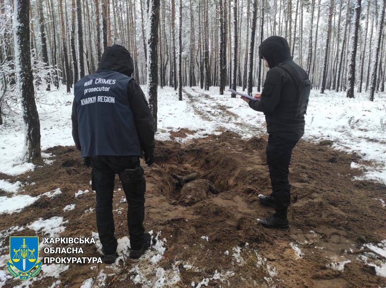 На Харківщині ексгумували тіла двох чоловіків, розстріляних окупантами 01