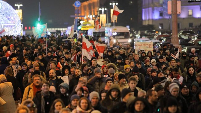 Протести проти інтеграції з Росією проходять у Мінську 03