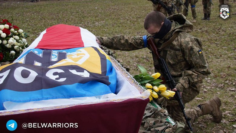 Белоруса Илью Хренова (Литвина), защищавшего Украину от вражеского нашествия, провели в последний путь 05