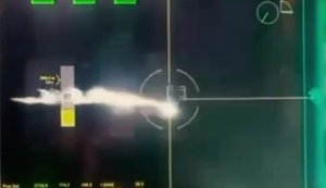 Український екіпаж німецького комплексу ППО "Skynex" знищує російський ударний БПЛА типу "Shahed". ВIДЕО