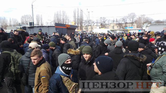 Nationalists block police raiding Kyiv-based ATEK plant 11