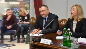 Ренат Кузьмин и блондинка из прокуратуры Елена Сигидин вместе вернулись после выходных из Вены. ФОТО