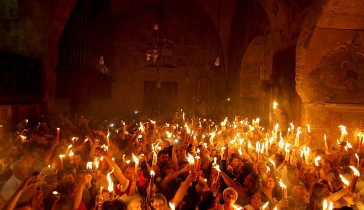 Holy Fire descended in Jerusalem