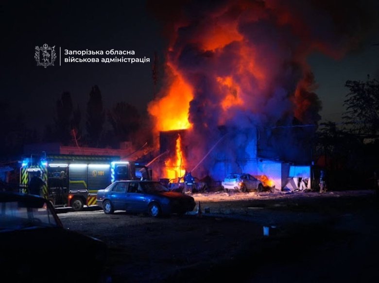 Strikes on Zaporizhzhia