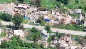Зруйнована окупантами Олексіївка: кадри з безпілотника. ВIДЕО