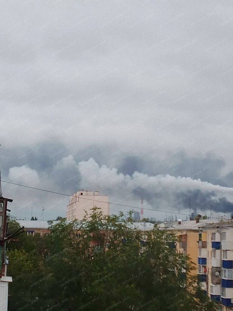 Strike on an oil refinery in Syzran