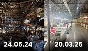 Типографию "Фактор-Друк", которую в прошлом году Россия уничтожила ракетным ударом, полностью восстановили
