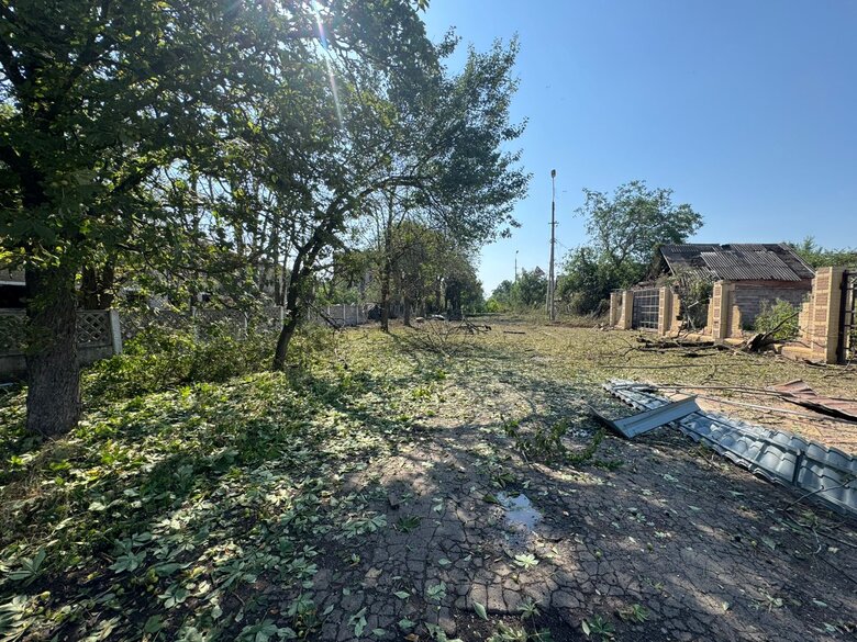 Russian air strikes on Kostiantynivka on 14 July