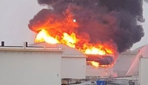 Footage of Iranian attack on oil facilities in Kuwait and Bahrain. VIDEO