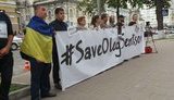 "Разом за Олега", - под посольством Германии в Киеве прошла акция в поддержку Сенцова. ФОТО