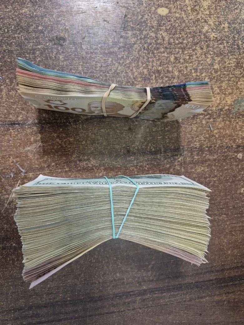 currency in the parcel
