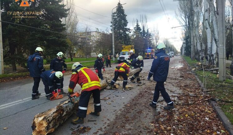 В результате непогоды обесточены 153 населенных пункта в 7 областях Украины, - ГСЧС. ФОТОрепортаж