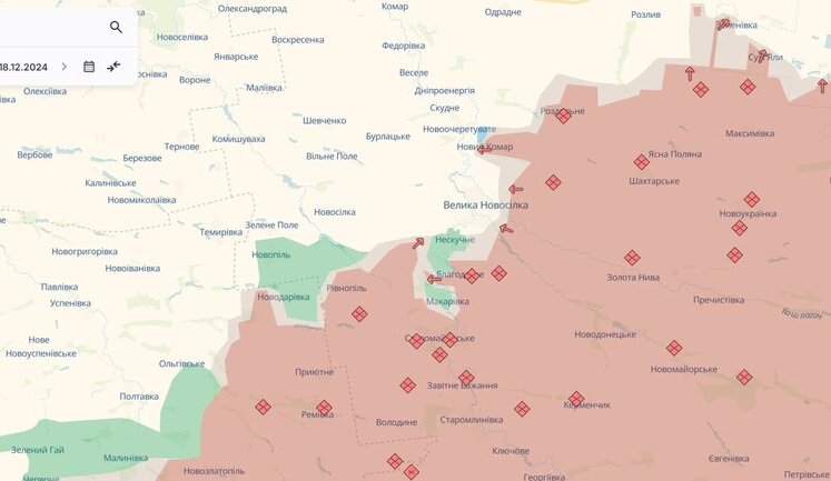 Russians occupy Trudove, advance in Uspenivka and Kurakhove, also near 6 settlements in Kharkiv and Donetsk regions - DeepState