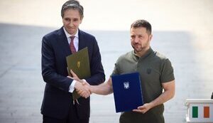 Володимир Зеленський і прем’єр Ірландії Саймон Гарріс