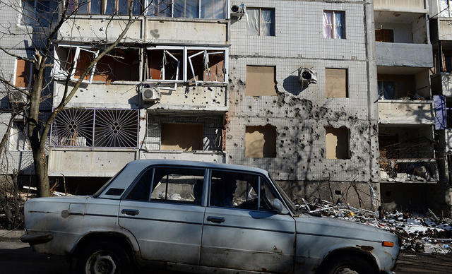 донбасс разруха град боевики дебальцево дап