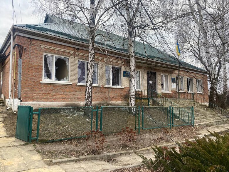 Пошкоджена сільська рада у Липцях