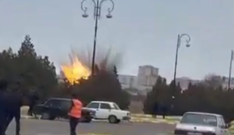 Иранский БПЛА атаковал аэропорт в Азербайджане. ВИДЕО