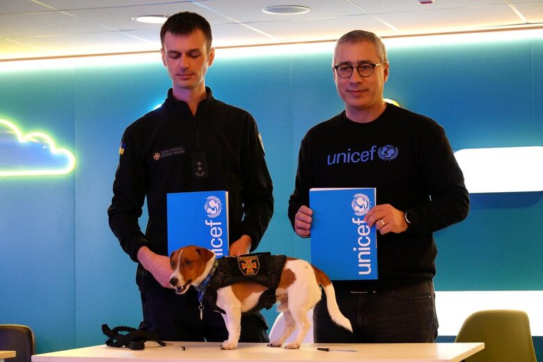 Bomb disposal dog Patron became UNICEF Ukraine’s first Goodwill Dog 01
