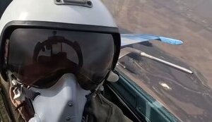 Combat flight of pilot of 39th Tactical Aviation Brigade on a Su-27 aircraft. VIDEO