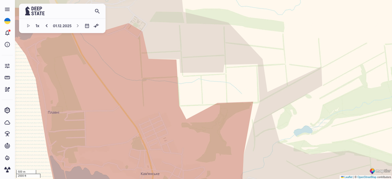 Kam'янське карта