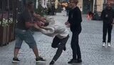 Poles beat up a Russian