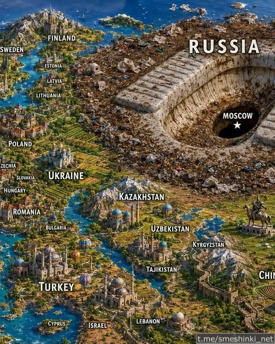 Місце росії на карті